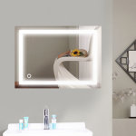 Skecten - miroir de salle de bain led, miroir lumineux avec interrupteur tactile, montage mural, miroir ... Skecten - miroir de salle de bain led, miroir lumineux avec interrupteur tactile, montage mural, miroir ...
