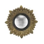 Miroir soleil convexe dor� 20cm
