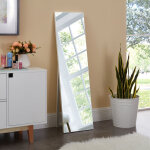 Miroir sur pied barletta psych inclinable 150 x 35 cm blanc [en. casa]