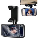 Miroir de voiture de bb, rotation  360 rtroviseur voiture bb, bb vue arrire miroir avec clip, ...