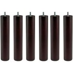 Miroytengo - lot de 4 ou 6 pieds pour sommier ou sommier tapissier avec filetage et systme anti - bruit ...
