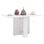 Table de cuisine pliante swing blanche 132 x 80 cm
