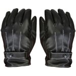 Mitaines d'hiver en cuir pu pour homme - gants pais et chauds en polaire coupe - vent - mitaines thermiques ...
