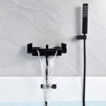 Mitigeur baignoire cascade mural robinet de baignoire pommeau de douche cascade mural robinet de baignoire ...