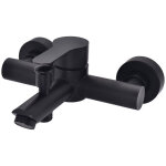 Mitigeur de baignoire noir sans douchette, robinet de douche salle de bain monocommand en inox sus304, ...
