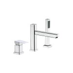 Banyo - mitigeur bain / douche 1 poignée skyline, 3 trous chromé montage bord baignoire - entraxe 210mm ... Banyo - mitigeur bain / douche 1 poignée skyline, 3 trous chromé montage bord baignoire - entraxe 210mm ...