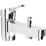 Porcher ? mitigeur bain - douche monotrou olyos ? finition chrom�e ? entraxe 150 mm ? laiton ? inverseur ...