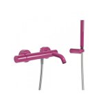 Mitigeur bain douchette  main anticalcaire avec support orientable et flexible. - tres 26117001