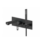 Paffoni - ringo - robinetterie de baignoire encastr�e avec corps d'encastrement et accessoires, noir ...