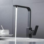 Mitigeur de cuisine robinet de cuisine carr� avec bec haut - mitigeur pour �vier de cuisine - laiton ...