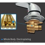 Mitigeur de douche, mitigeur cabine de douche robinet de douche en laiton inverseur de sortie robinet ...