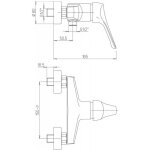Mitigeur de douche dilos entraxe 150 mm chrom - paini
