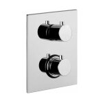 Paffoni - mitigeur thermostatique encastré pour douche, plaque 150x200 mm light series liq519cr chromé ... Paffoni - mitigeur thermostatique encastré pour douche, plaque 150x200 mm light series liq519cr chromé ...