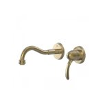 Tres - mitigeur vier mural en laiton vieilli bec 210 mm laiton vieilli clasic 24220001lv