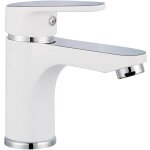 Mitigeur de lavabo alaska blanc et chrome sch�tte