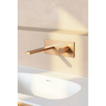 Mitigeur de lavabo encastr� corps en inox milton cartouche c�ramique �35 bass cuivre bross�