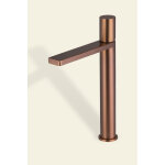 Mitigeur de lavabo en inox milton mod�le haut cartouche c�ramique �25 bass cuivre bross�