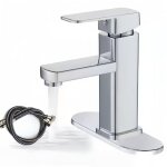 Mitigeur de lavabo monocommande 1 trou ? robinet mod�le camping - car / caravane avec flexibles d'alimentation ...
