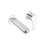 Cristina ondyna - mitigeur pour lavabo mural avec collecteur chrome new day nd23751