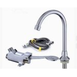 [jamais utilis�] mitigeur de lavabo robinet � p�dale ensemble de robinets de lavabo de laboratoire m�dical ...