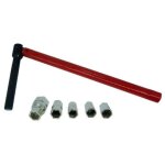 Mitigeur lavabo spcial ulisem  13 mm + 5 douilles  8 - 9 - 10 - 11 - 12 mm, rouge