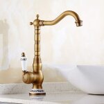 Mitigeur de lavaborobinet lavabo retro poign�e unique robinetterie de lavabo robinet salle bain, poign�e ...
