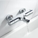 Mitigeur thermostatique de bain, mitigeur thermostatique de douche en laiton, robinet de baignoire avec ...