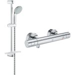 Grohe - mitigeur thermostatique douche grohtherm 800 + barre de douche + porte savon + douchette tempesta ... Grohe - mitigeur thermostatique douche grohtherm 800 + barre de douche + porte savon + douchette tempesta ...