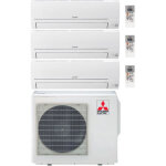 Mitsubishi electric - climatiseur mitsubishi smart line r32 msz - hr trial split inverter 9000 + 9000 ...