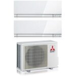 Mitsubishi electric - dual split r�versible air conditioner series kirigamine zen white msz - ef 18 + ...
