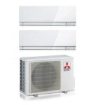 Mitsubishi electric - dual split r�versible air conditioner series kirigamine zen white msz - ef 9 + ...