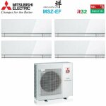 Mitsubishi electric quadri split rversible climatiseur srie kirigamine zen white msz - ef 7 + 9 + 9 ...