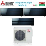 Mitsubishi electric trial split rversible climatiseur srie kirigamine style msz - ln 9 + 9 + 12 avec ...