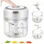 Mixeur lectrique sans fil rechargeable usb 250 ml - robot culinaire multifonction puissant de 30 w, ...