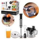 Mixeur plongeant avec hachoir, 1000 w, 12 vitesses, fonction turbo