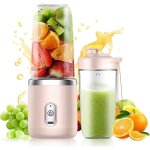 Mixeur portable, 400 ml, avec gobelet de rechange, rechargeable par usb, petit blender � emporter avec ...
