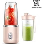 Mixeur portable - bouteille incluse - appareil  milkshakes - extracteur de jus lectrique - mixeur nomade ...