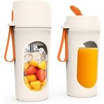 Mixeur portable �lectrique, 450ml smoothie mixer avec tasses, 21000 tr / min puissant mixeur smoothie ...