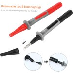 Mk30 21 pi�ces kits de c�bles de test �lectroniques multim�tre avec pinces crocodile embouts de sondes ...