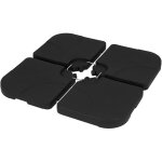 Ml - design lot de 4 poids de lestage pour parasol d�port�, dalles remplissables 60 l eau ou 80 kg sable, ...