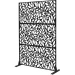 Ml - design brise - vue m�tallique firenze 120x180cm en acier, mod�le autoportant � 3 panneaux extensible ...