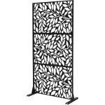 Ml - design brise - vue m�tallique firenze 90x180cm en acier, mod�le autoportant � 3 panneaux extensible ...