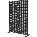 Ml - design brise - vue m�tallique milano 120x180cm en acier, mod�le autoportant � 3 panneaux extensible ...