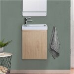 Meuble lave - mains suspendu avec vasque cramique
