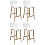 Mob - in - lot de tabourets de bar en chne 65cm tanna
