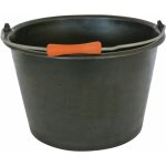 Seau 16l plastique noir evase carreleur anse 6, 3 mondelin - 341030