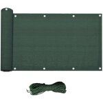 Rebecca mobili brise - vue de balcon ecran de confidentialit� hdpe vert 0. 75x6