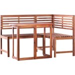 Mobilier de bistro 2 pcs bois d'acacia massif