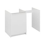 Moderna - meuble bas kitchenette classik 100cm 1 porte avec niche pour rfrigrateur abce100d05