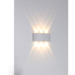 Moderne applique murale led, 6w lumi�re blanc chaud 3000k �tanche ip65, d�corative lumi�re pour chambre ...